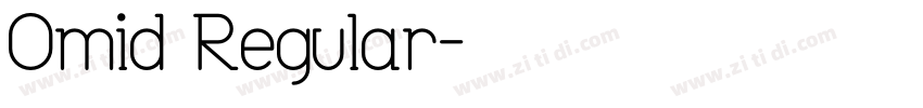 Omid Regular字体转换